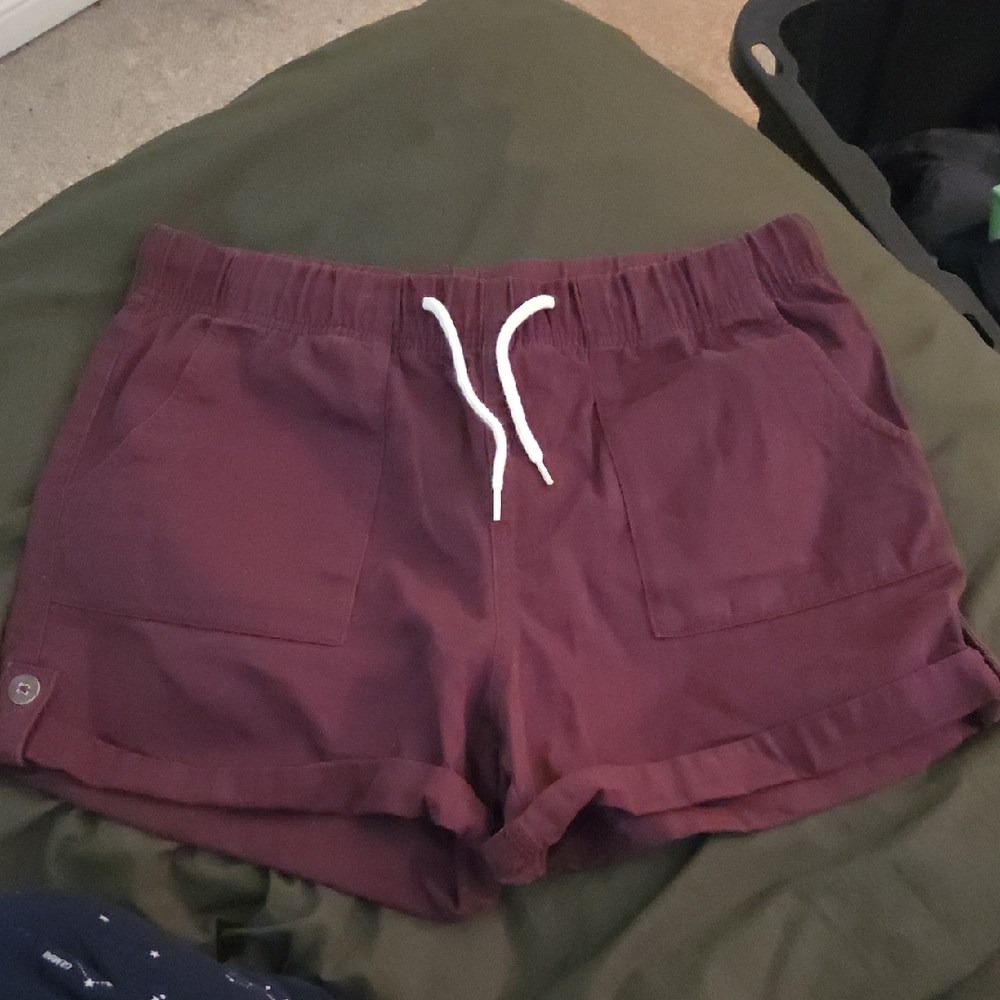 George Women's Maroon Athletic Shorts